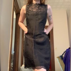 Gorgeous black silk dress size 2